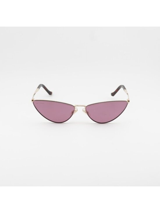 ETRO 0035/S 0000 W9 Sunglasses Gold Cat Eye Frame, Red Lenses main image 5